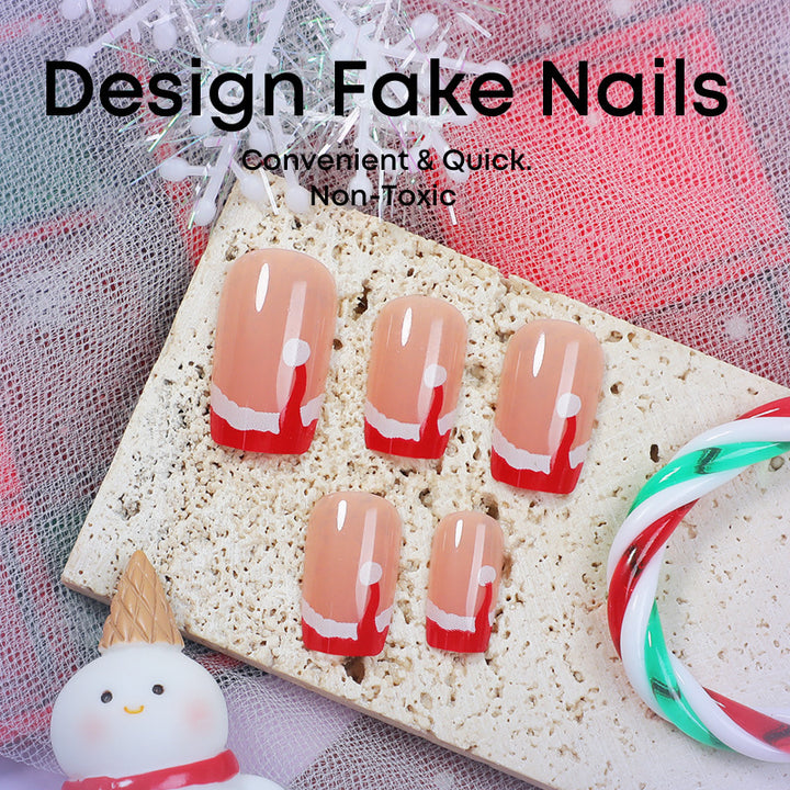 Creative Nail Art Set with Festive Christmas Design Bowlift
