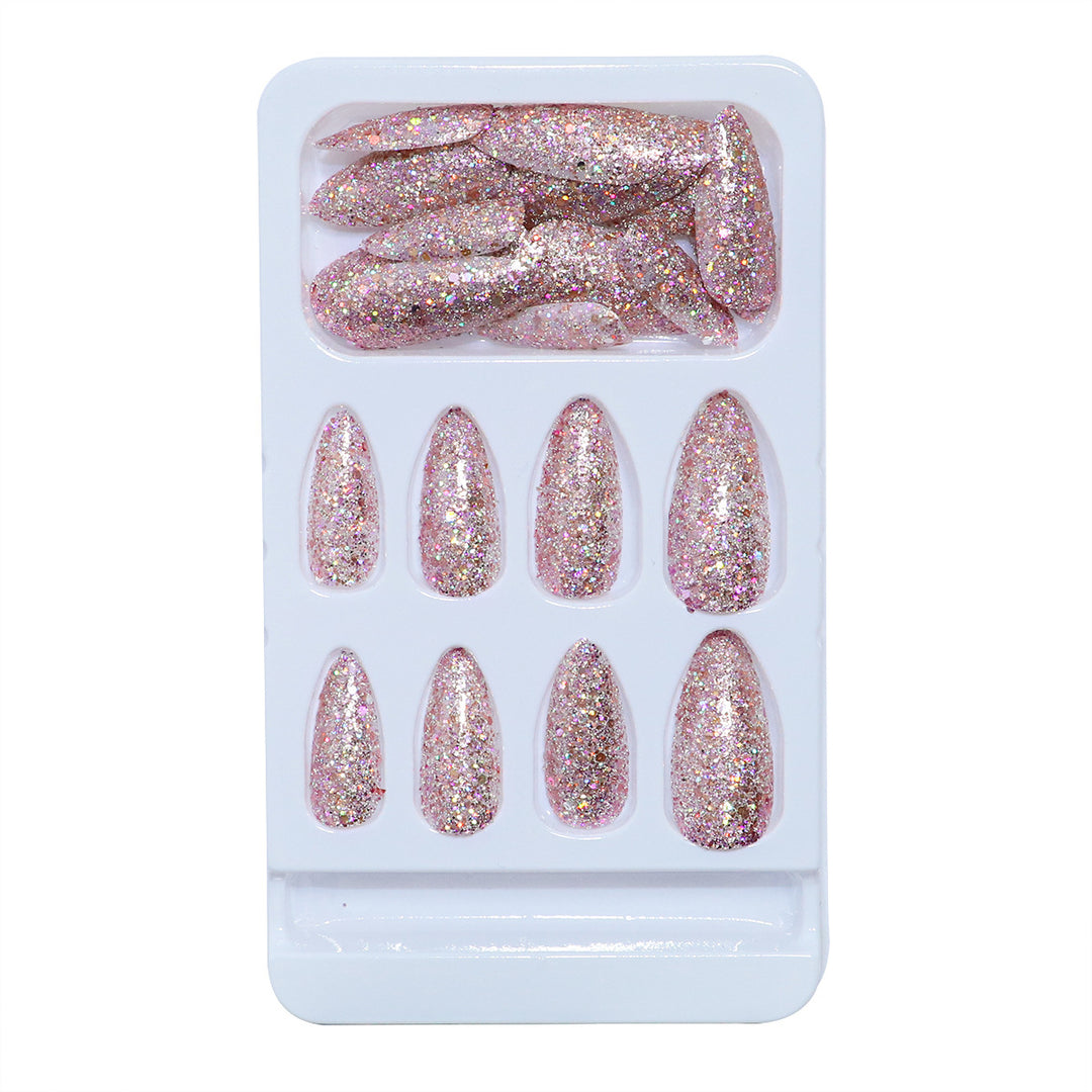 Glittering Stiletto Press-On Nail Set Bowlift
