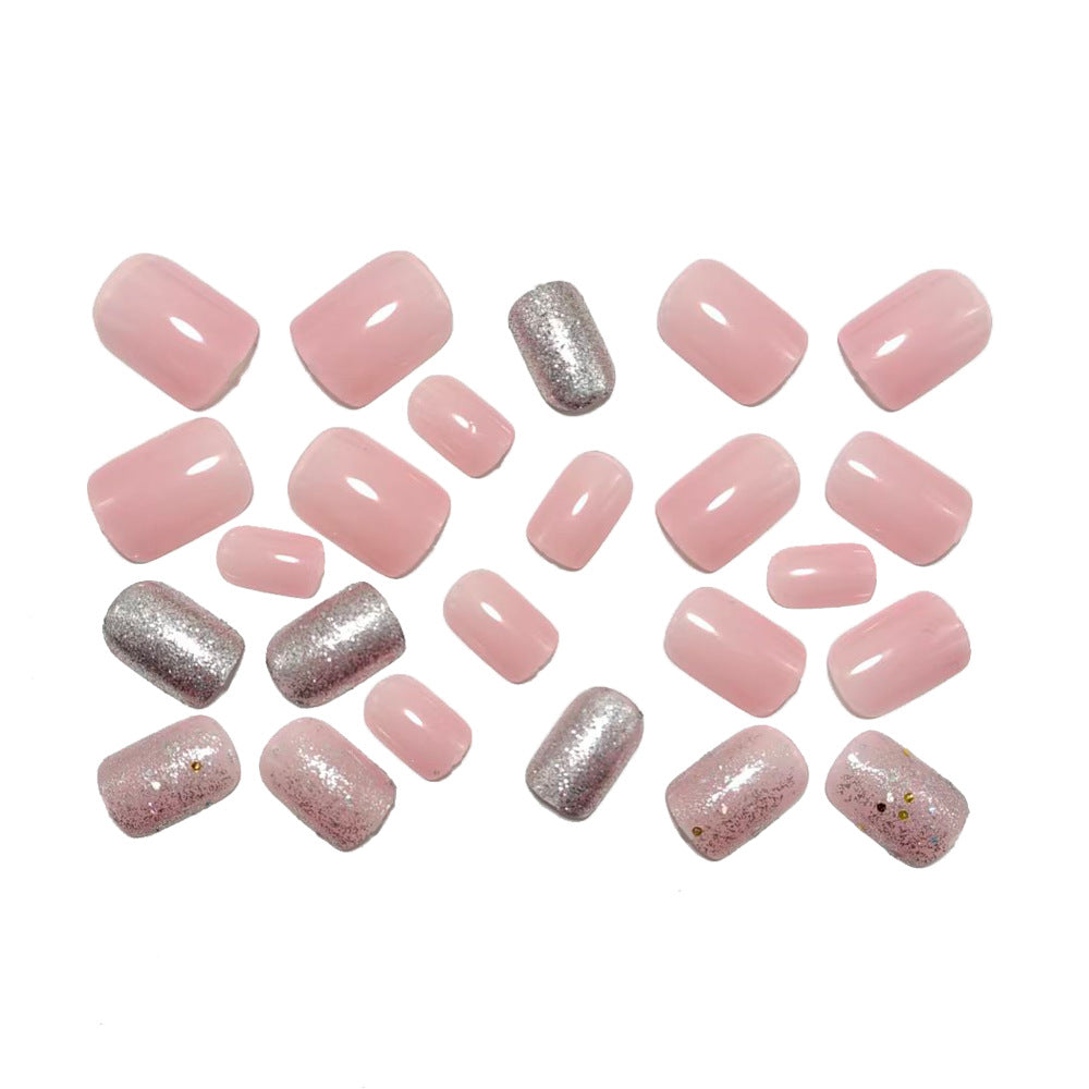 Glitter Artificial Nails Bowlift