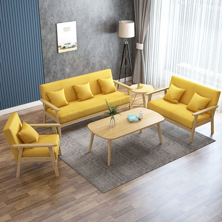 Modern Upholstered Living Room Seating Set Bowlift