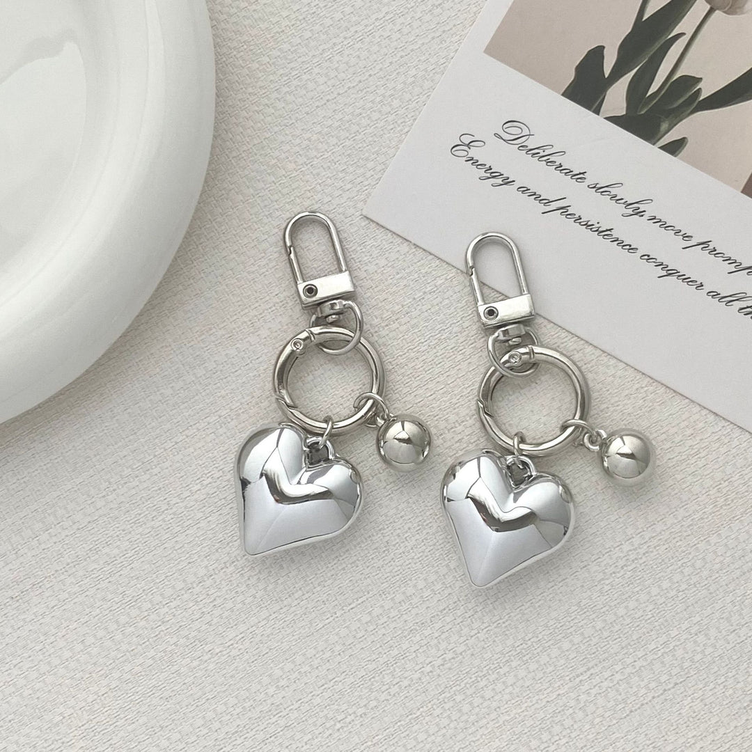 Chic Heart Charm Keychain Bowlift