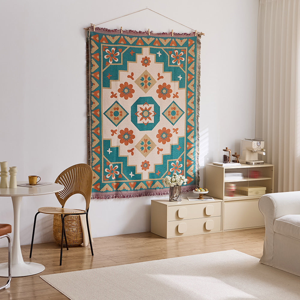 Artistic Woven Tapestry Throw