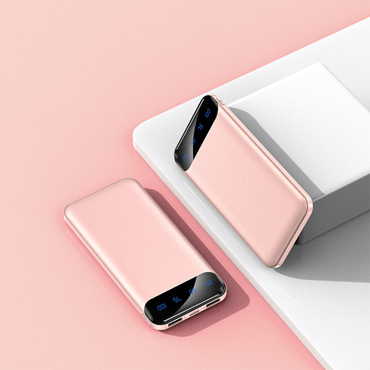 Portable power bank with digital smart display and fast charging speed Bowlift