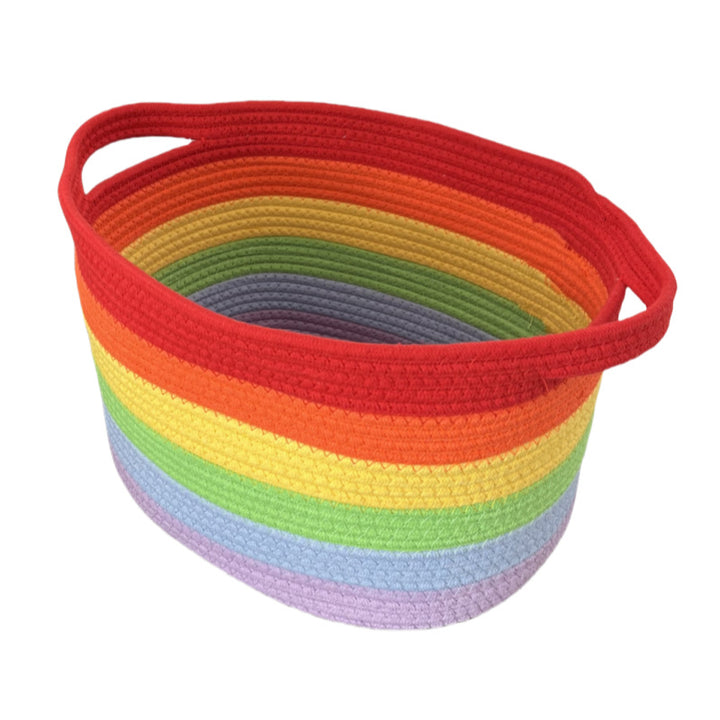 Women's storage basket with colorful stripes Bowlift
