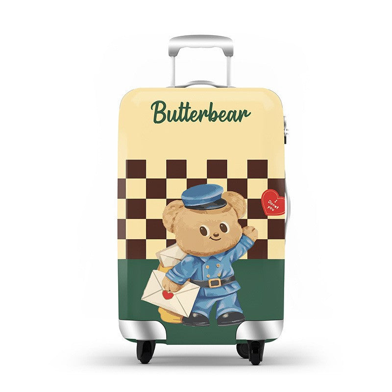 Unisex hard-shell luggage with trendy dog motif Bowlift