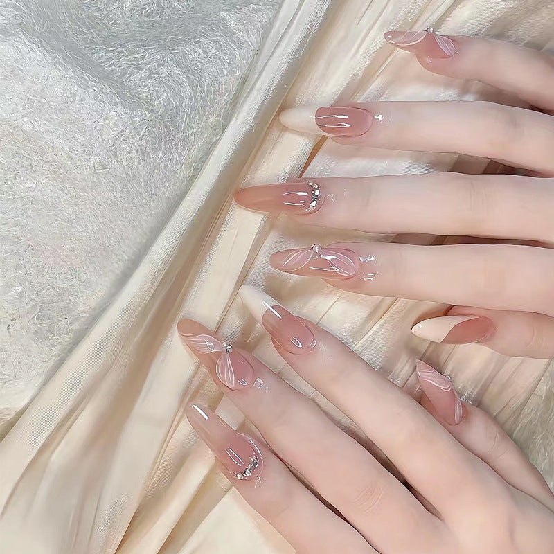 Elegant Sculpted Press-On Nails Bowlift