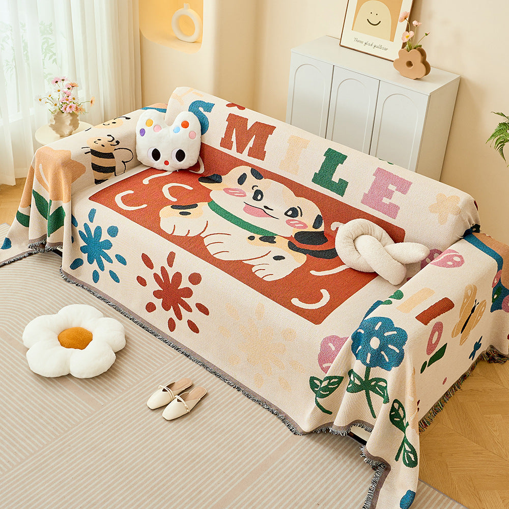 Fun Cartoon-Themed Throw Blanket