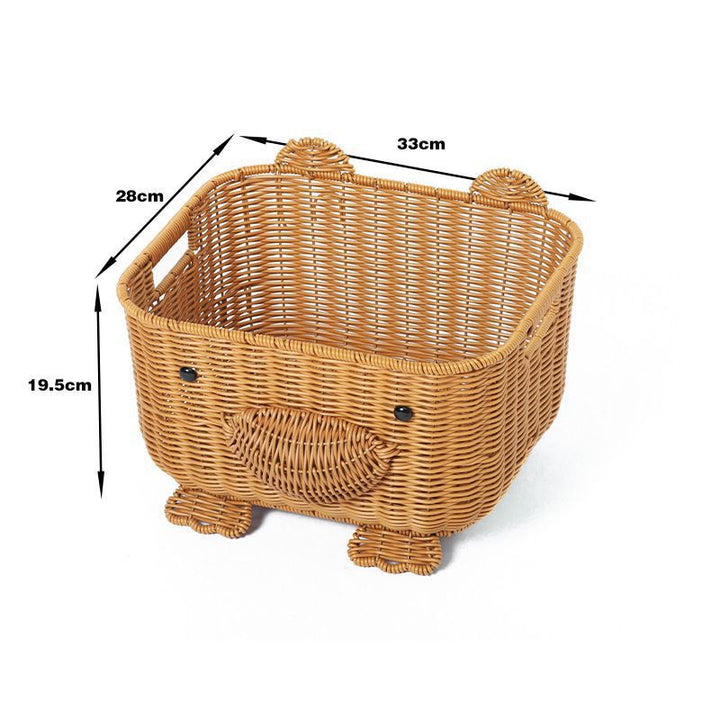 Fish-Shaped Woven Storage Basket Bowlift
