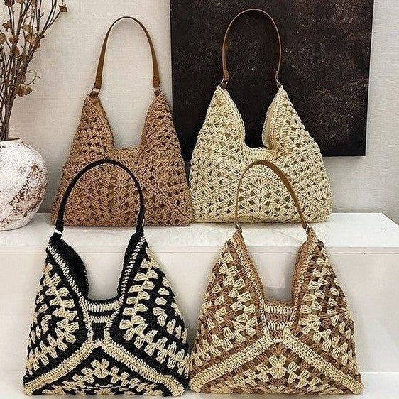 Macrame Shoulder Bag in Modern Design Bowlift