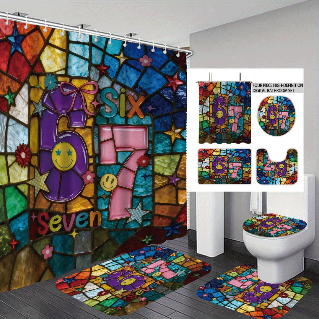 Colorful Dessert-Themed Bathroom Set Bowlift
