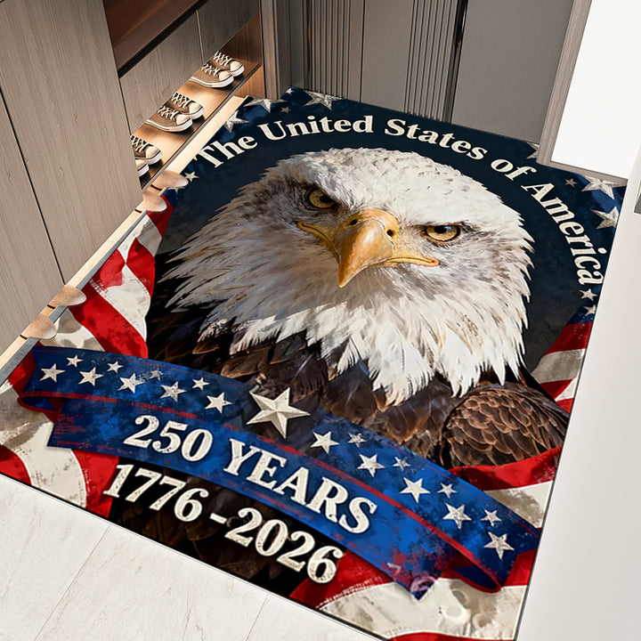 Patriotic Eagle Themed Decorative Area Rug