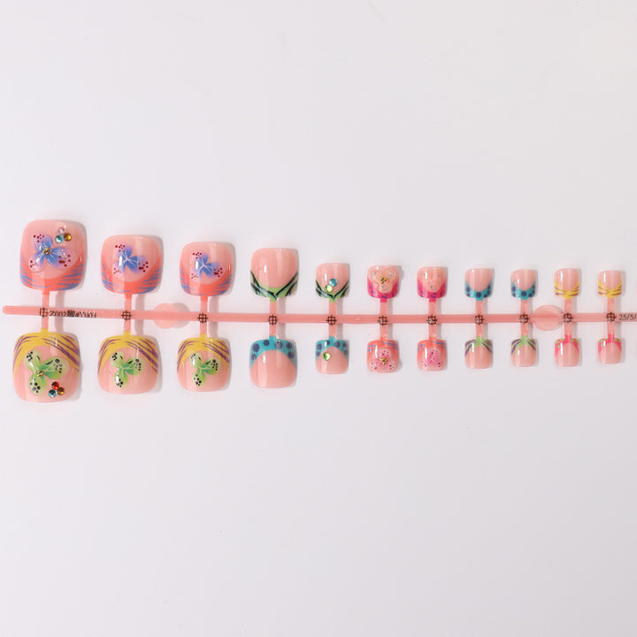 Vibrant Artistic Press-On Nail Tips Collection Bowlift