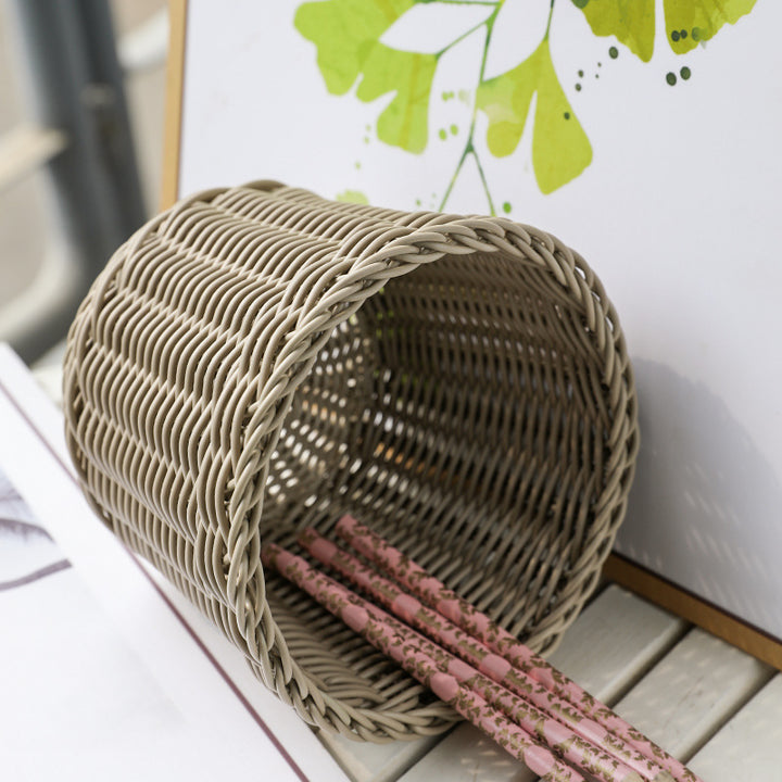 Unisex Round Storage Bowl made of woven material Bowlift