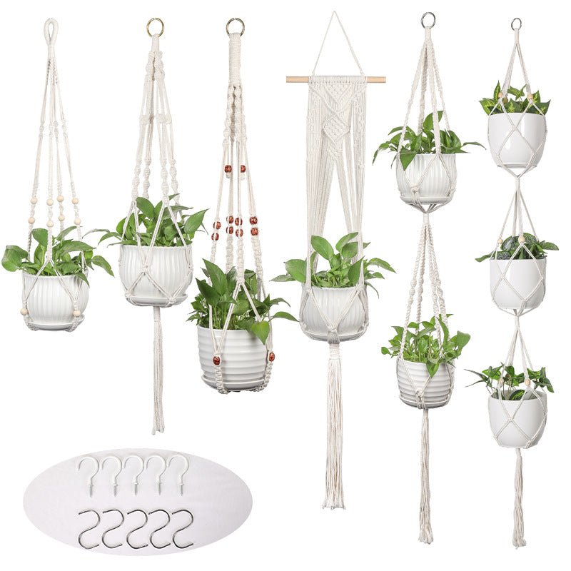 Plant-hanging macrame shelf Bowlift