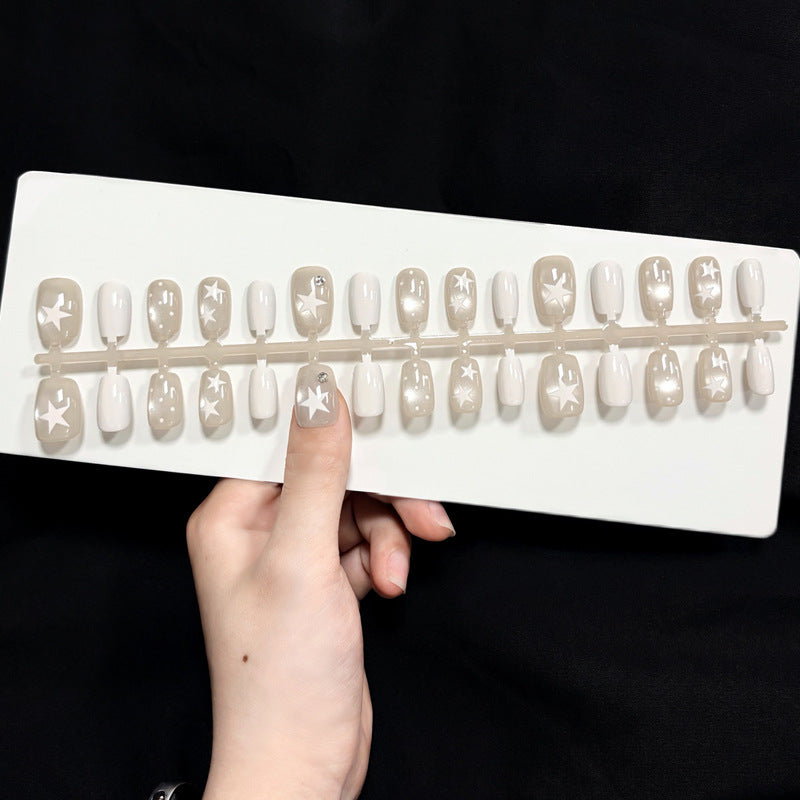Decorative Star-Themed Press-On Nails Bowlift