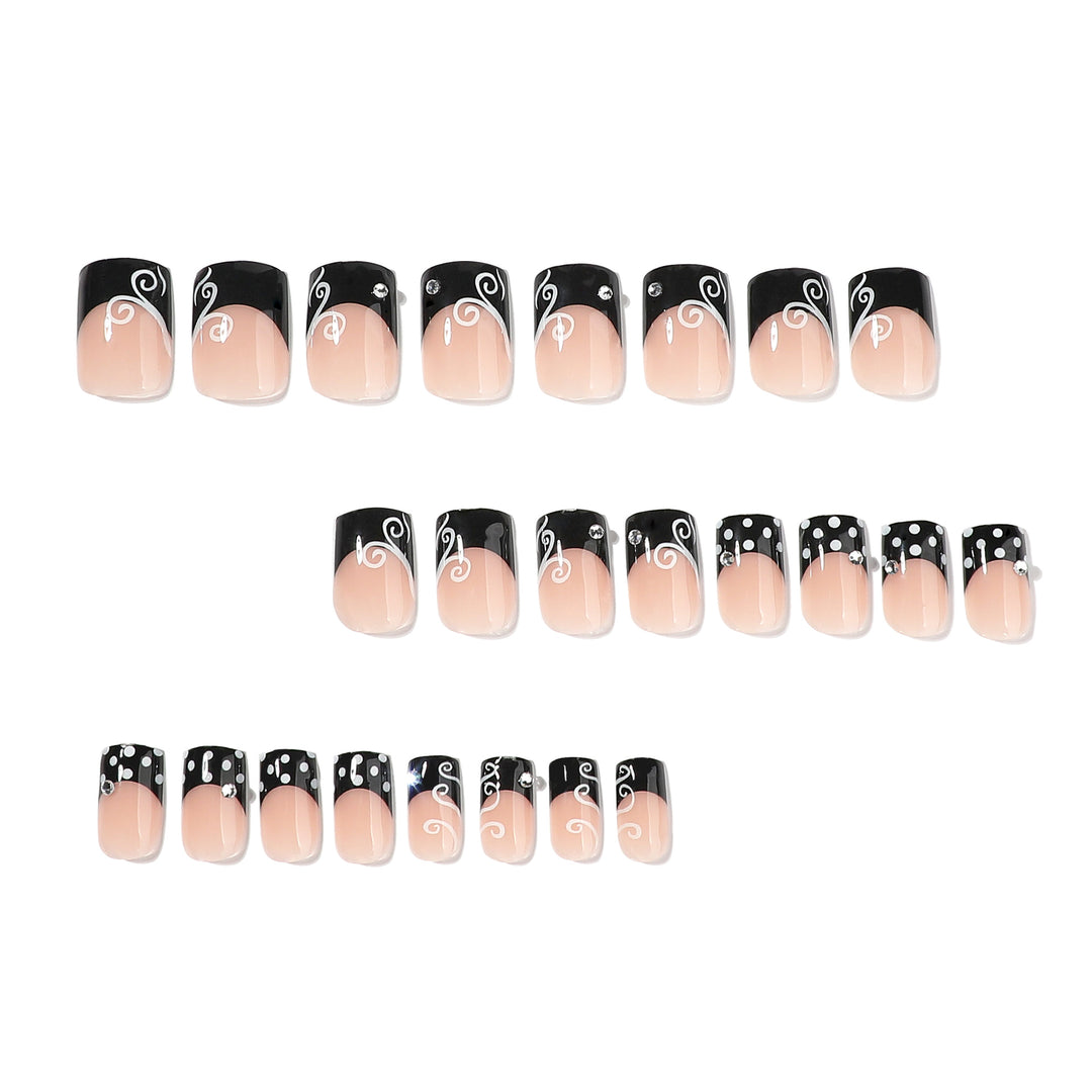 Artful nail art with modern embellishments and accents Bowlift