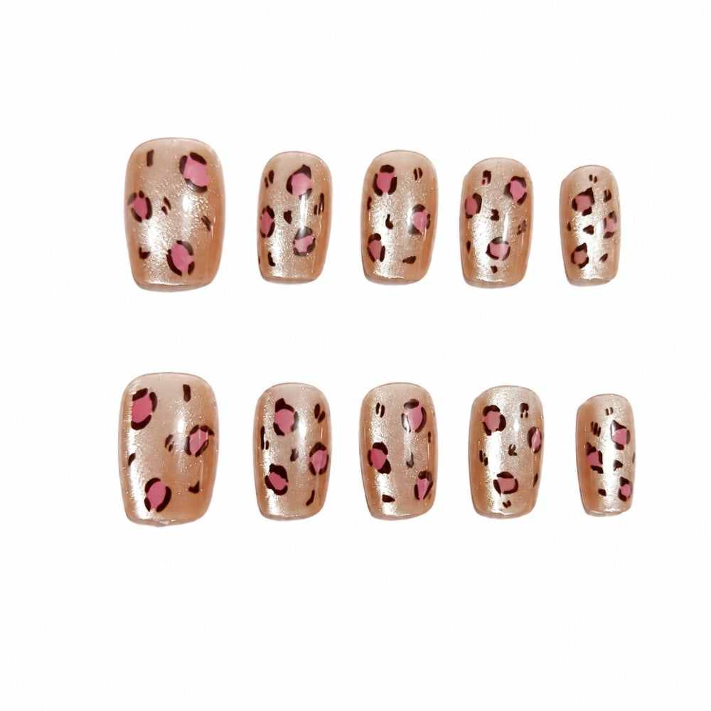 Acrylic nails with modern animal design Bowlift