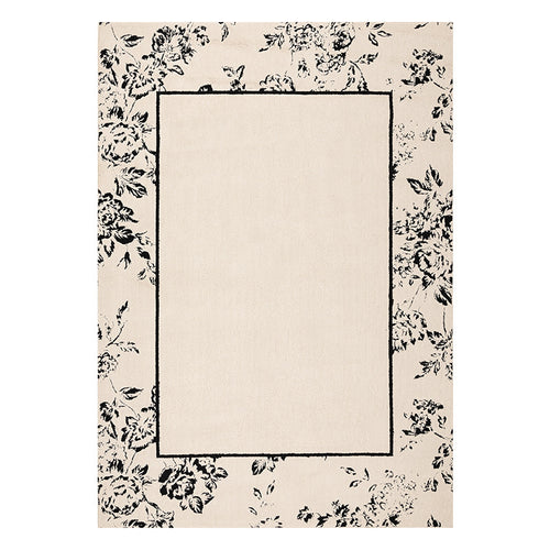 Floral Border Area Rug
