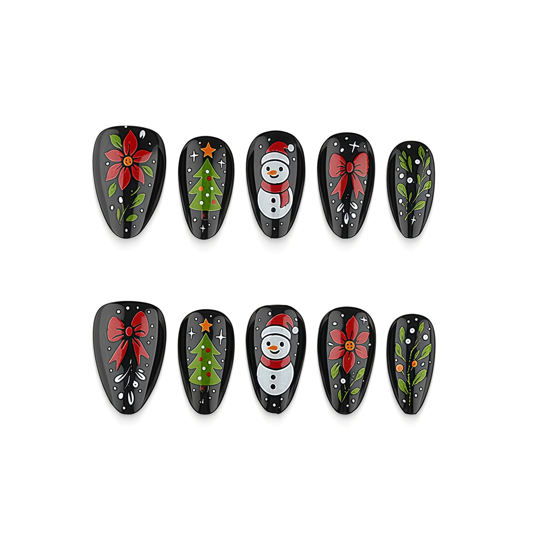 Christmas Art Nails Bowlift