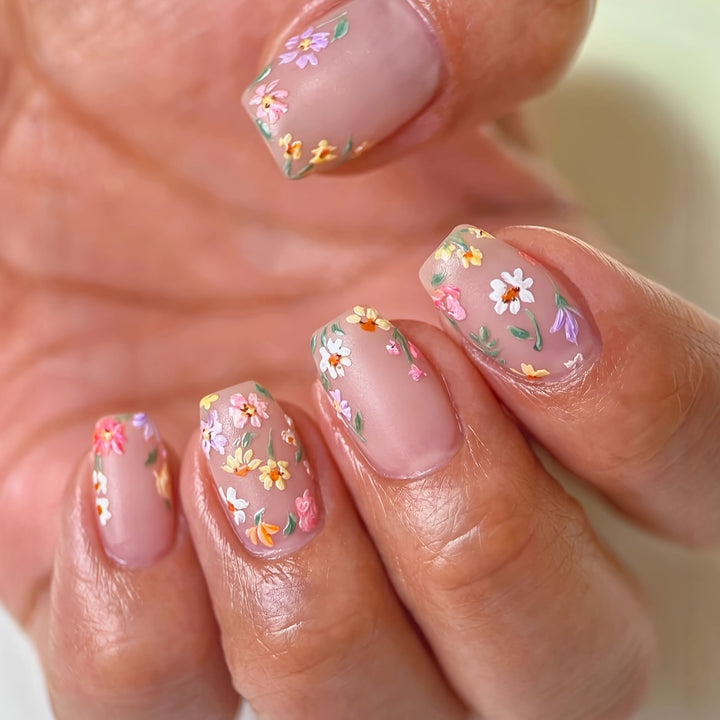 Floral Artfully Designed Nail Wraps Bowlift