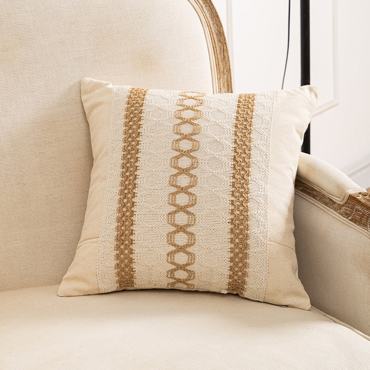 Textured Woven Decorative Cushion