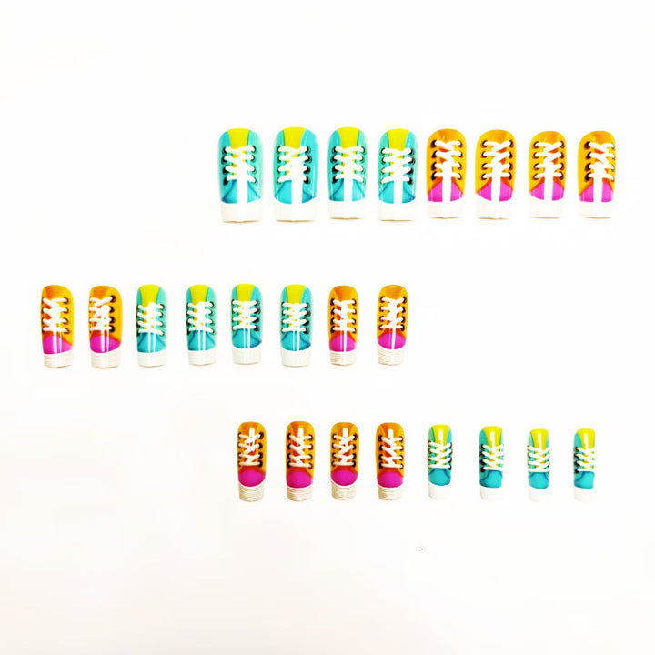 Creative Art Nail with Sneakers Design Bowlift