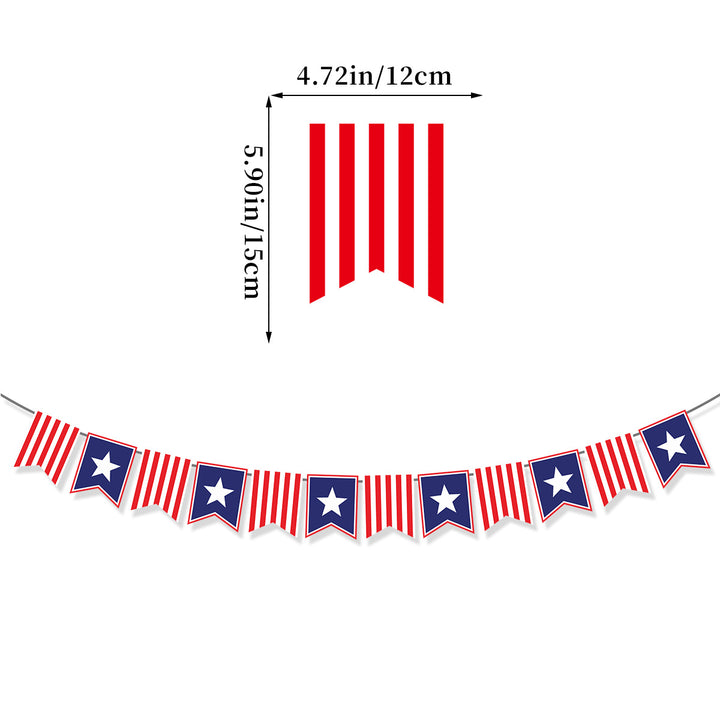 Unisex nan Pappteller Set with patriotic star stripe motif and convenient plate size Bowlift
