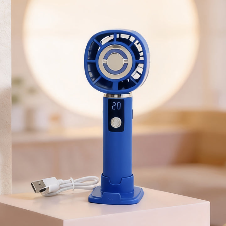 Ladies portable mini hand fan with USB charging function and ergonomic design Bowlift