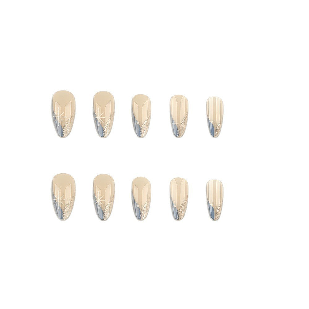 Artistic nail embellishment with snowflake accents Bowlift