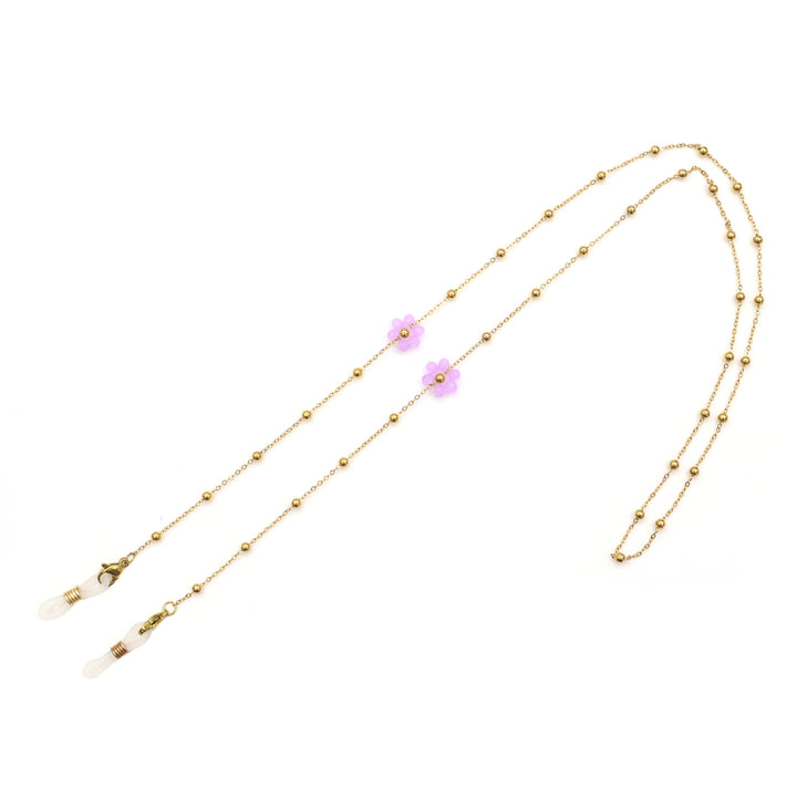 Floral Bead Eyewear Chain Bowlift