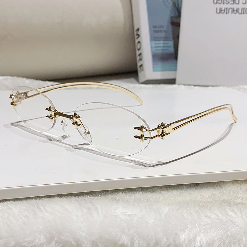 Women's elegant metal glasses with filigree design Bowlift