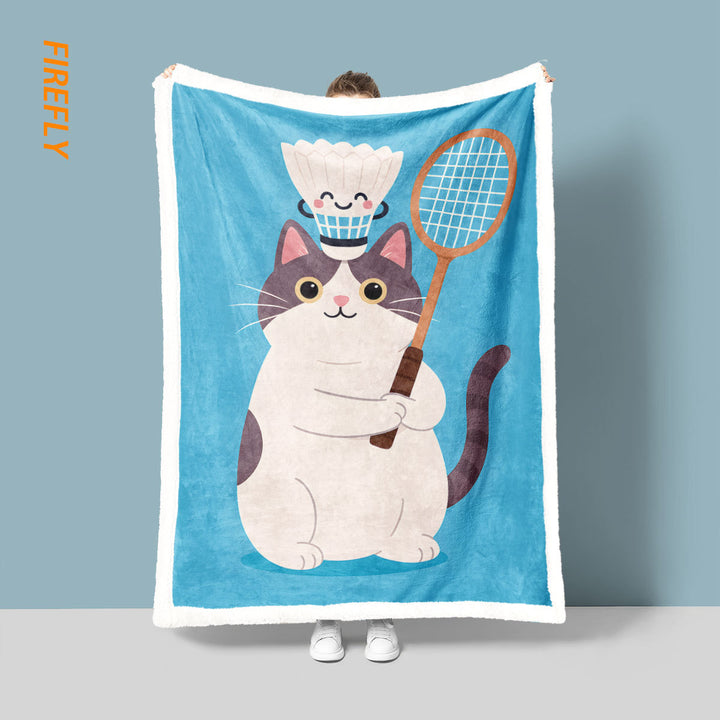 Fun Cartoon Cat Blanket