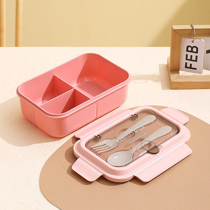 Leakproof Compartmentalized Kids Bento Lunchbox with Removable Round Soup Bowl and Utensil Storage Bowlift
