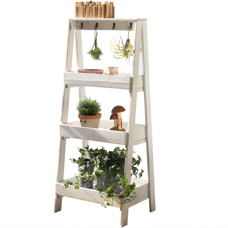 Multifunctional Wooden Step Ladder Bowlift