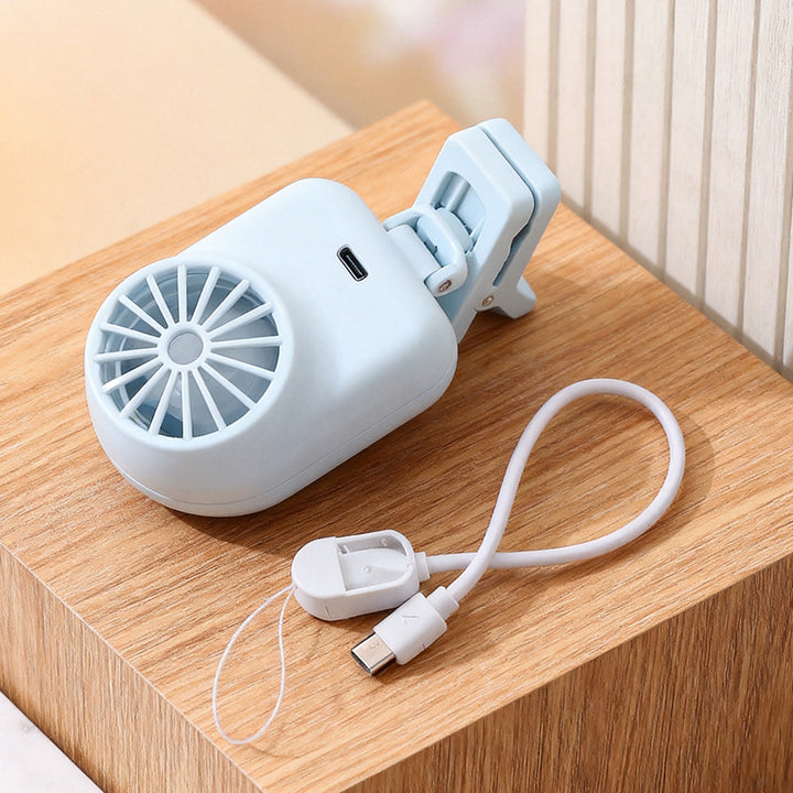 Women's Portable Clip Fan with USB Charging Option and Outstanding Flexibility Bowlift
