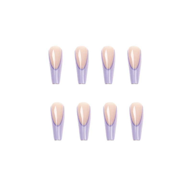 Artificial nail art with elegant ombre design Bowlift