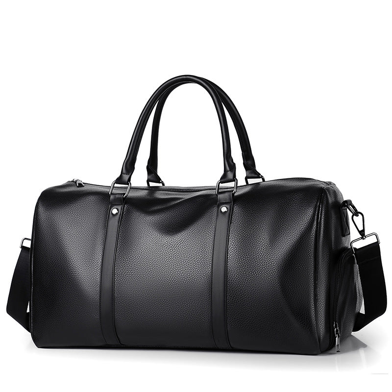Premium Leather Weekend Travel Duffle Bowlift