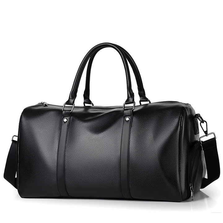 Premium Leather Weekend Travel Duffle Bowlift