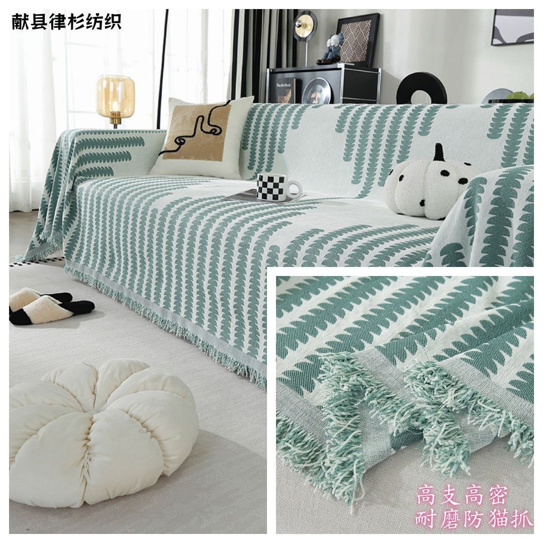 Decorative Fringe Throw Blanket