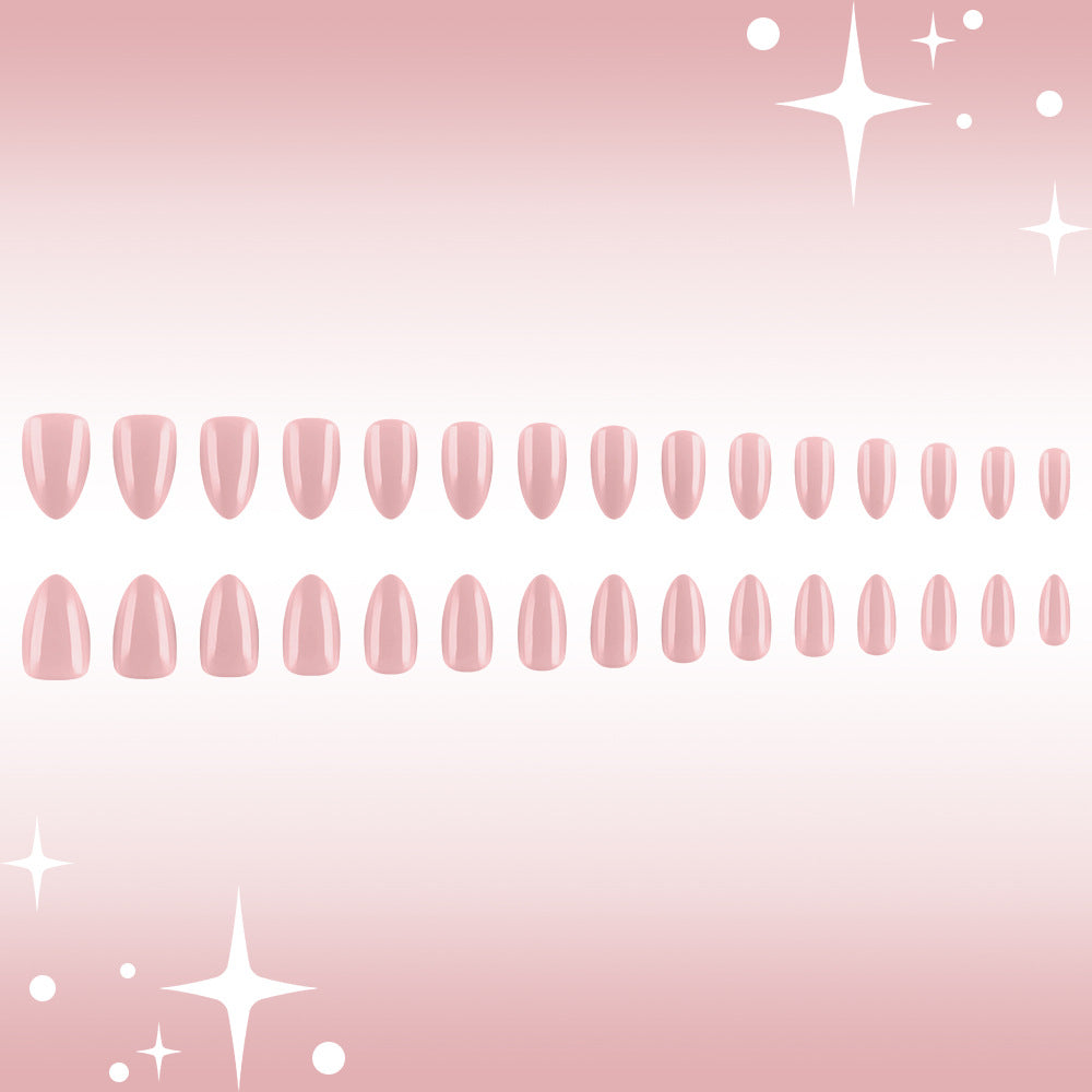 Elegant Almond-Shaped Gel Nail Set Bowlift