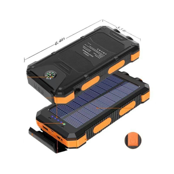 Portable solar power bank with integrated charging plug function Bowlift