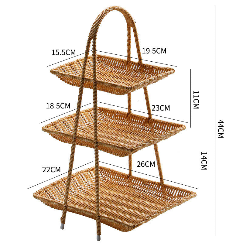 Handcrafted Woven Serving Basket Bowlift