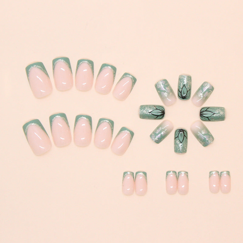 Decorative Floral Nail Art Extensions Bowlift