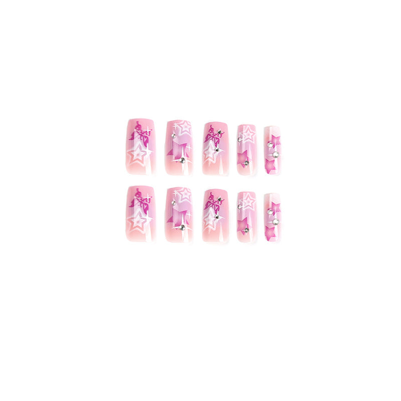 Artistic acrylic nails with modern glitter accents Bowlift