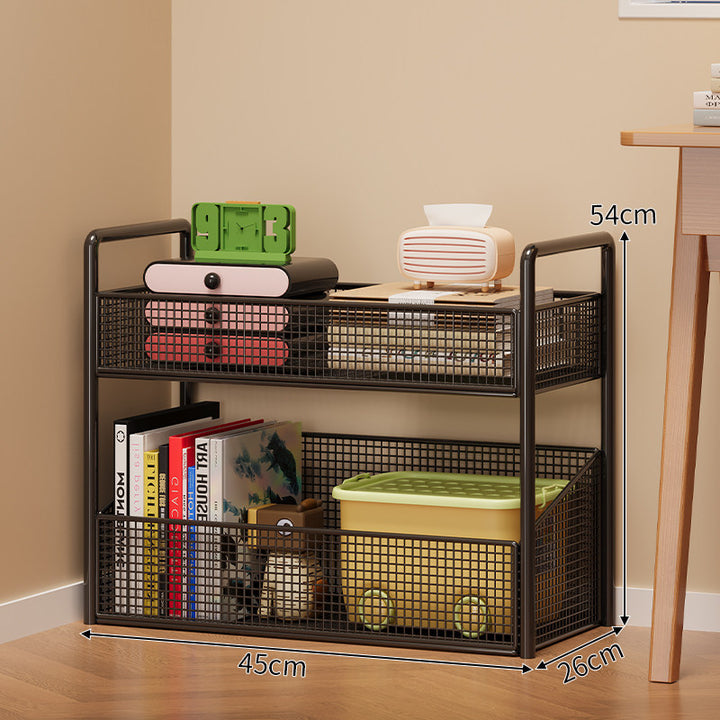 Modern Multi-Tier Mesh Storage Shelf Bowlift