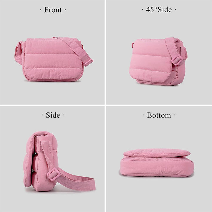 Multifunctional Padded Shoulder Bag Bowlift