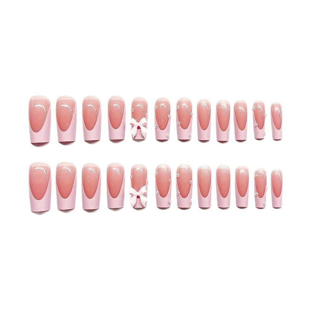 Decorative Bow Accent Press-On Nails Bowlift