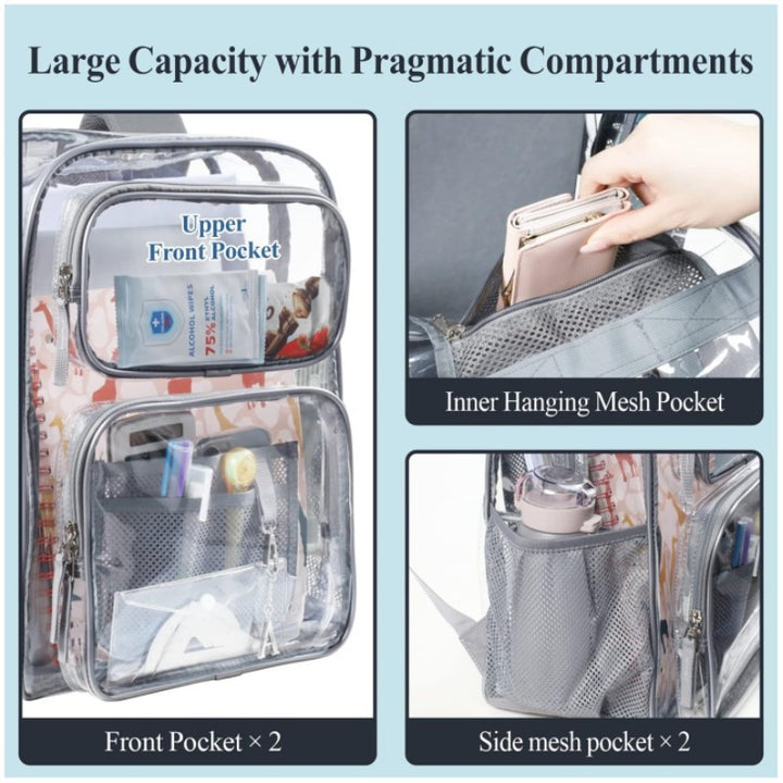 Transparent Leisure Backpack Bowlift