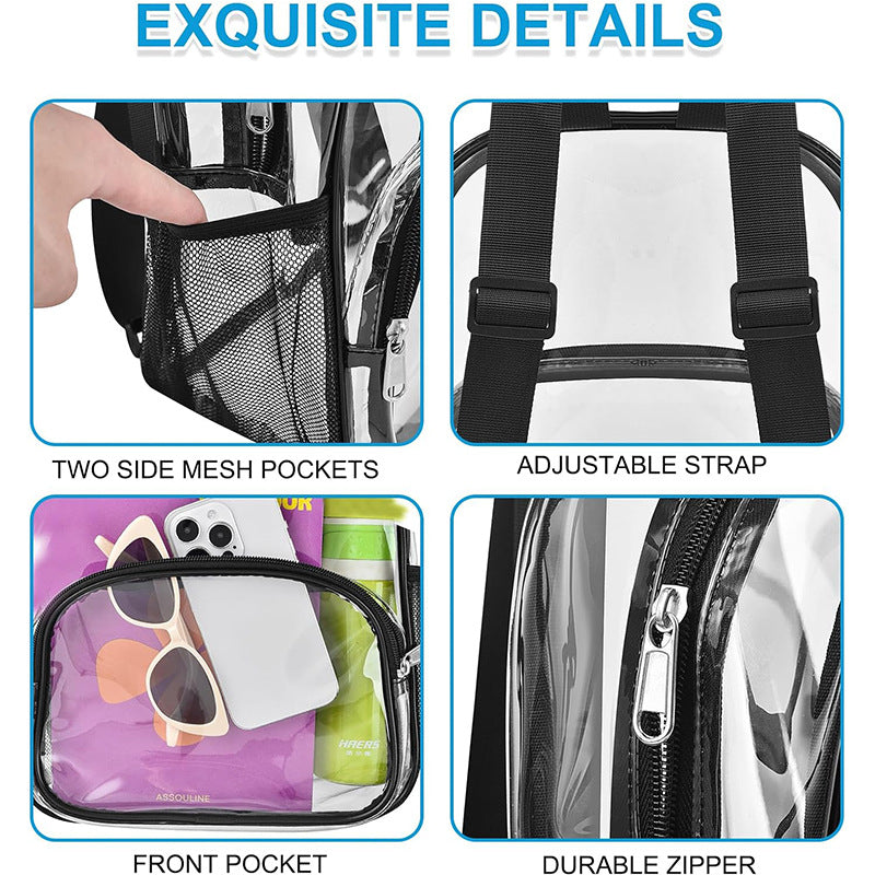 Unisex transparent comfort backpack Bowlift