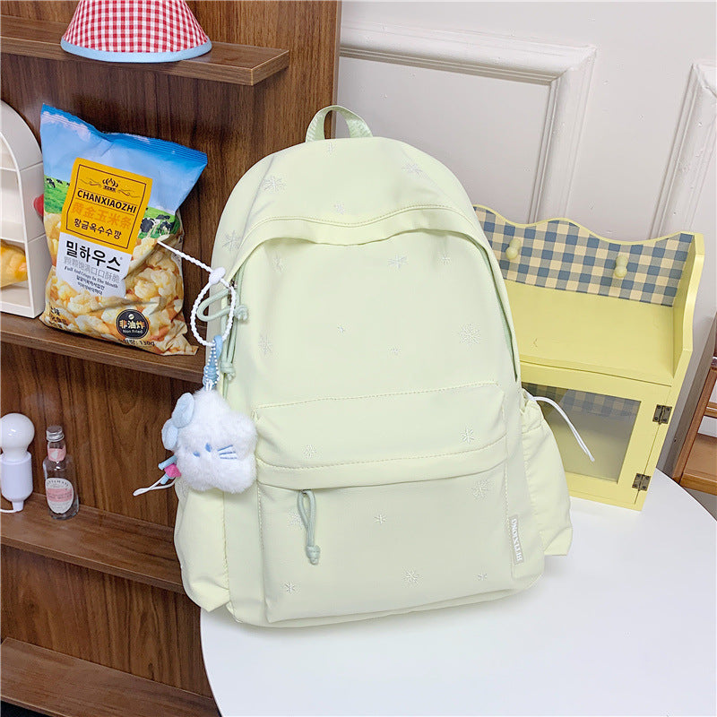 Embroidered Cute Character Backpack